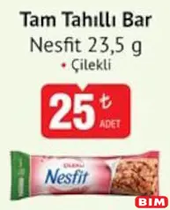 NESFİT ÇİLEKLİ TAM TAHILLI BAR 23,5 G fiyat ve kampanya bilgisi